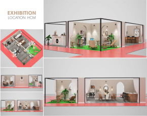 Thiết kế showroom mỹ phẩm ở Bình Tân